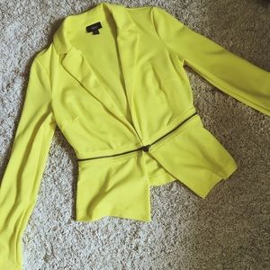 Highlighter Yellow blazer