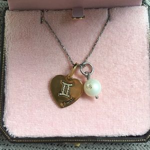 Juicy Couture silver chain necklace with charms