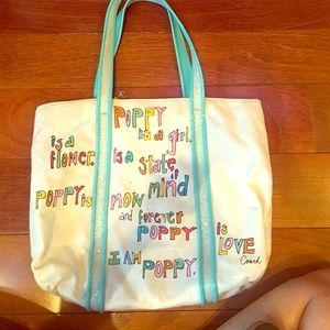 Coach Poppy White Purse