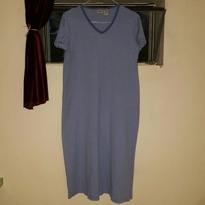 👗L.L. BEAN WOMEN'S STRIPED MAXI DRESS - MEDIUM