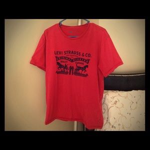 Men's Levi's Graphic T-Shirt Red - Large