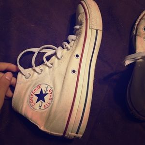 converse white high tops