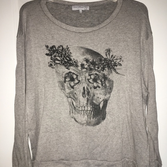 Daydreamer Skull Print Sweater