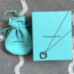 Tiffany & Co. Silver chain necklace with heart