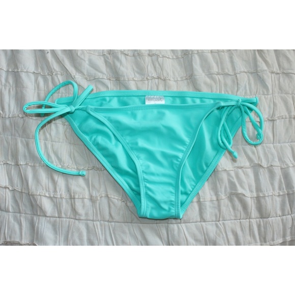 Turquoise Stringy Bikini Bottoms