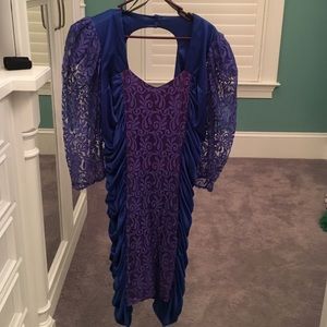 Vintage 80's Plus Size Prom Dress