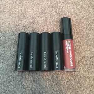 BareMineral sample lipstick&deluxe sample lipgloss