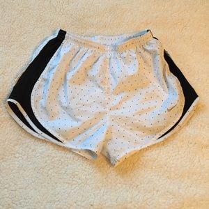 White Nike shorts