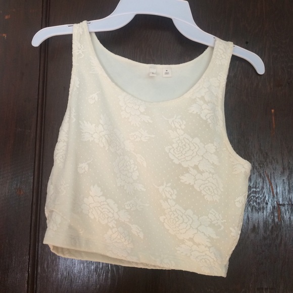 Lacey cropped tank top