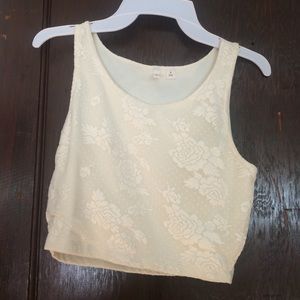 Lacey cropped tank top
