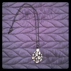 Long lia Sophia hematite necklace