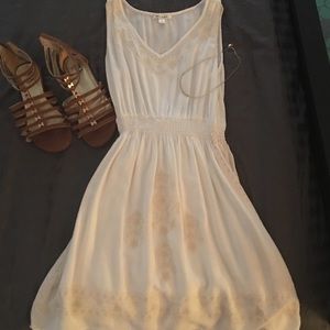 Francesca's Collections white  Dress with accents