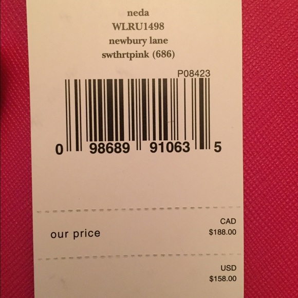 Kate Spade Hot Pink Zipper Wallet - Picture 2 of 3