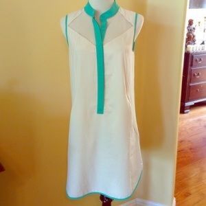 Esley Dress (cream & green)