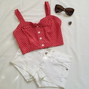 🍒American Rag Polka Dot Bandeau/Crop Top🍒