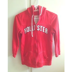 Half sleeve Red Hollister Sweatshirt