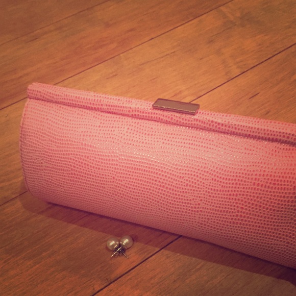 Pink Banana Republic clutch