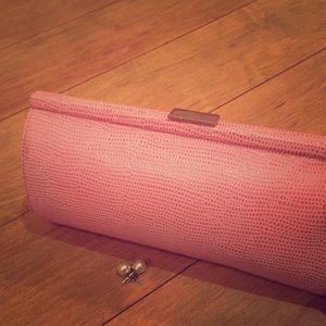 Pink Banana Republic clutch