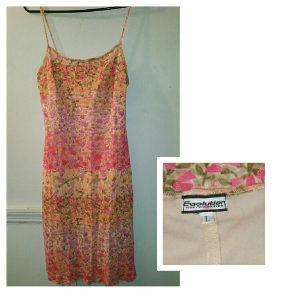 Sexy summer multi floral lined sundress