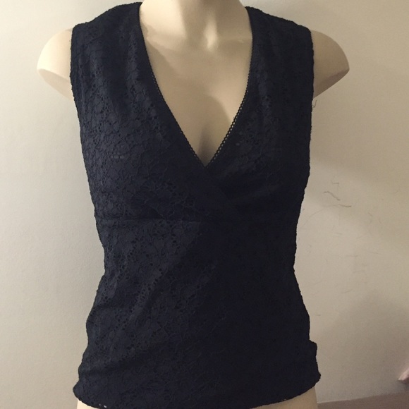 Willi Smith black lace tank top - Picture 1 of 3