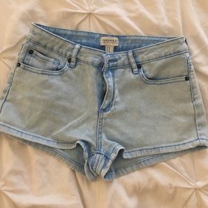 Forever 21 light blue jean shorts