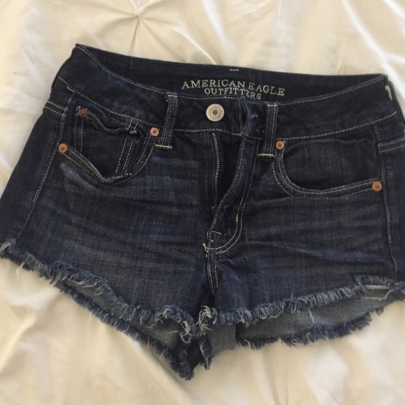 American eagle stretch jean shorts