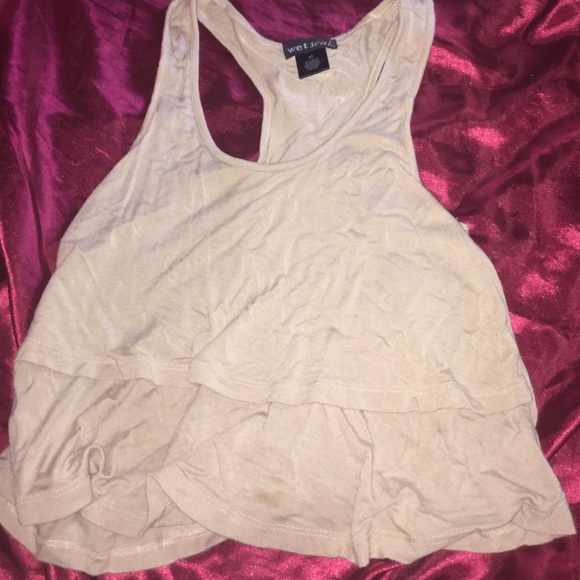 Tan Crop Top