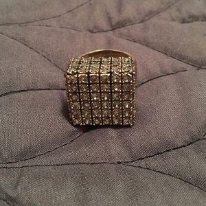 Lia sophia box jeweled ring size 9
