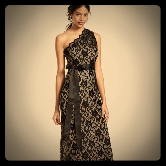 Black Lace / Nude lining Dress