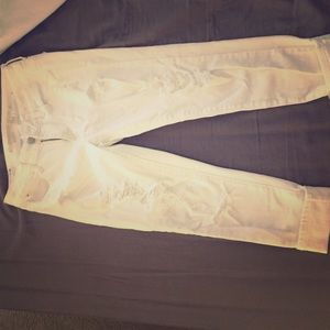 American eagle jegging crop white crops