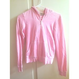 Juicy Couture Pink Velour Track Suit Sweater