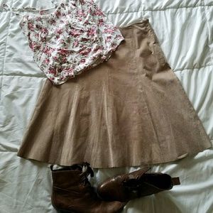 Vintage Suede Skirt