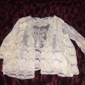 Handmade laced cropped vest