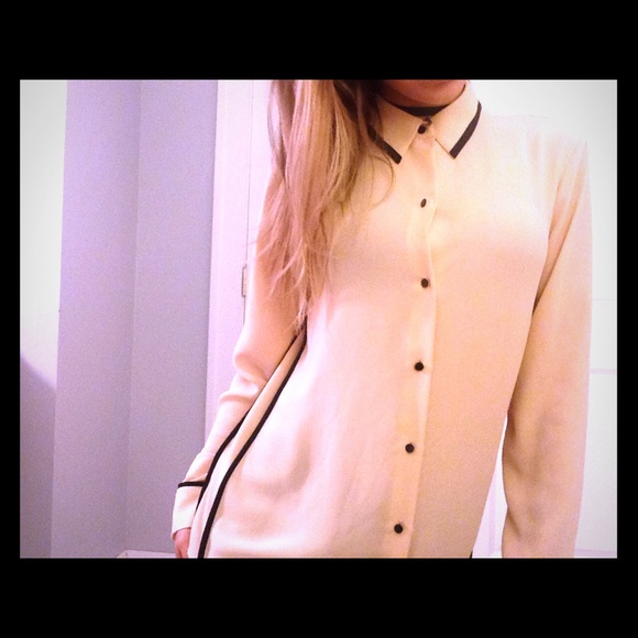 Ann Taylor Chic Button Down Blouse - image 1