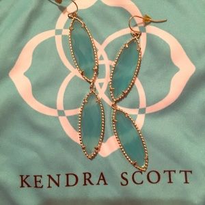 Kendra Scott turquoise and gold earrings