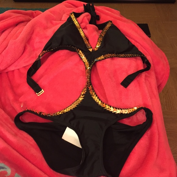 Black & Gold Monokini