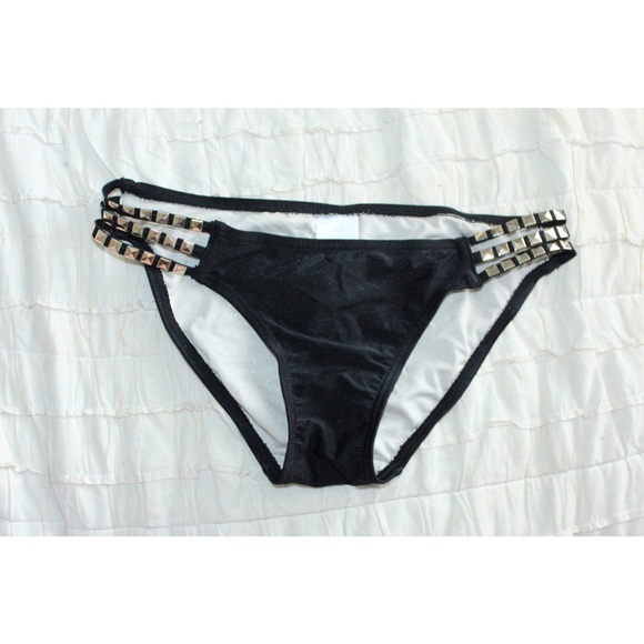 Black and Gold Bikini Bottoms