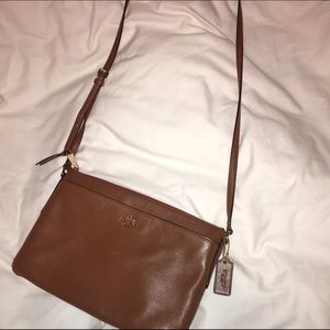 Brown Coach Cross Body Bag