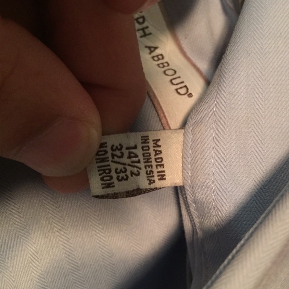 Joseph Abboud light blue slim dress shirt - Picture 2 of 3