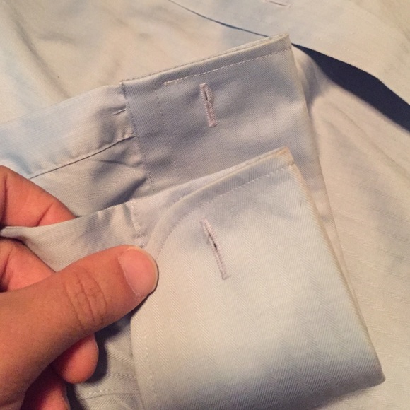 Joseph Abboud light blue slim dress shirt - Picture 3 of 3