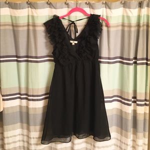 Ruffle little black dress!