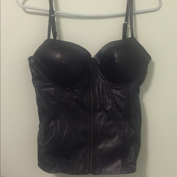 Leatherette Bustierre