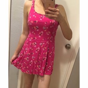 Hollister Floral Scoop Back Dress