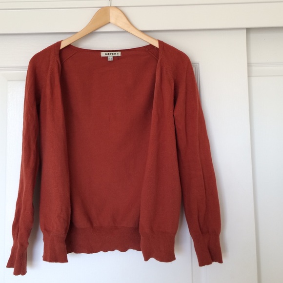 Orange cardigan
