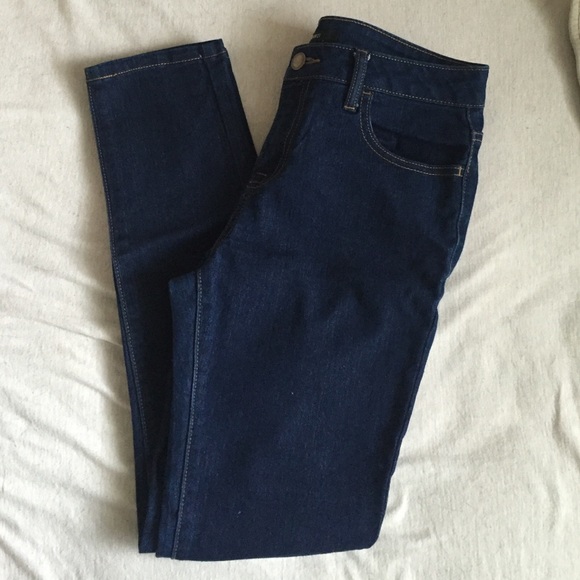 Dark blue denim jeans