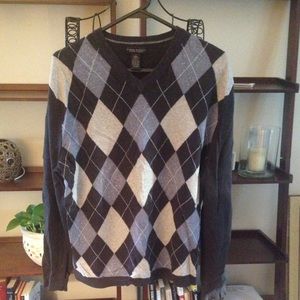 Argyle V Neck Sweater