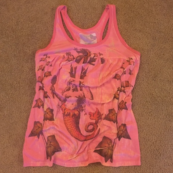 Mermaid print tank top sz Small