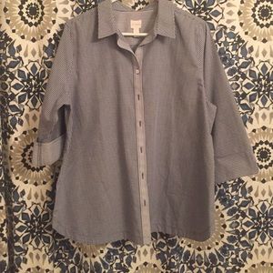 Chico's non iron button up blouse