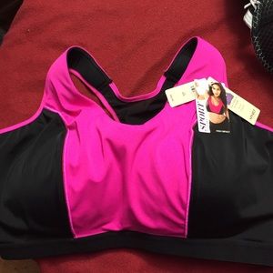 42D Cacique Sport High Impact Racerback Bra NEW