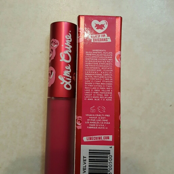 Lime Crime Velvetines, pink velvet - Picture 3 of 3